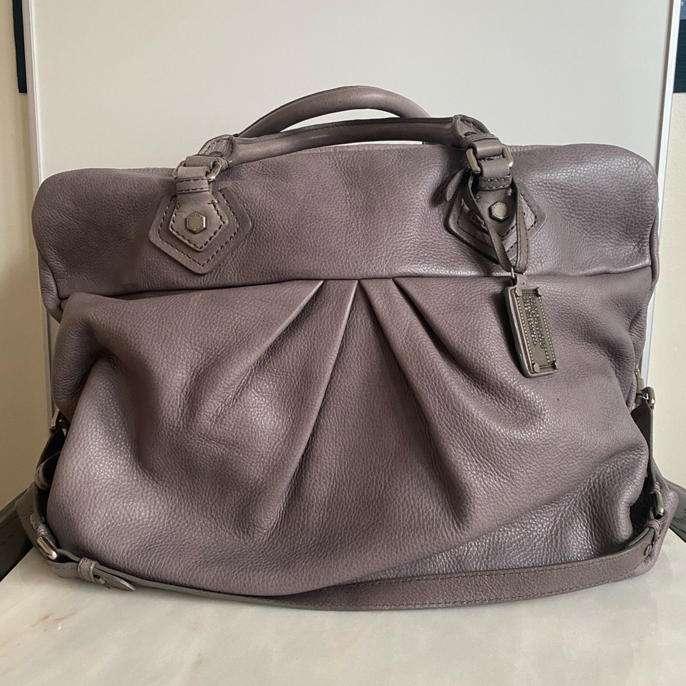 Marc by Marc Jacobs Gray Large Travel Satchel Crossbody